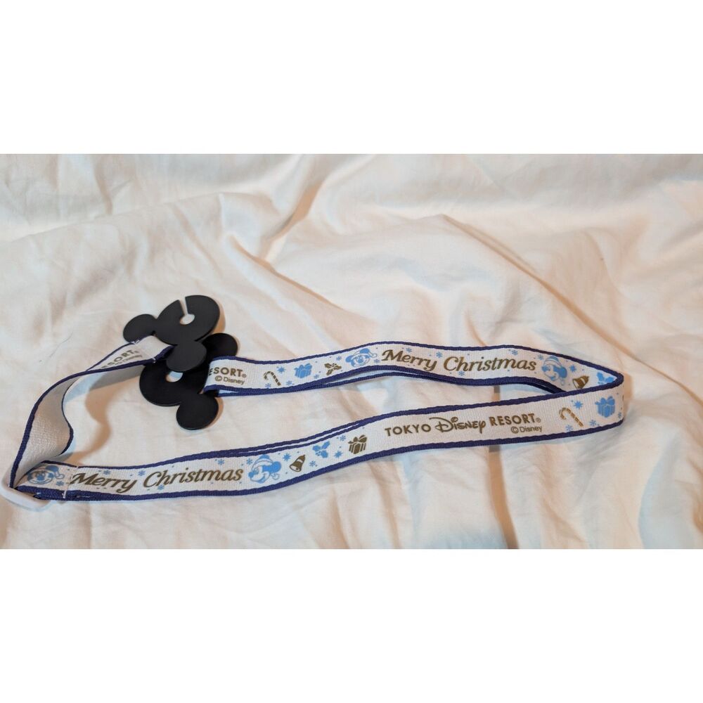 Vintage Tokyo Disney Merry Christmas Popcorn Bucket Strap